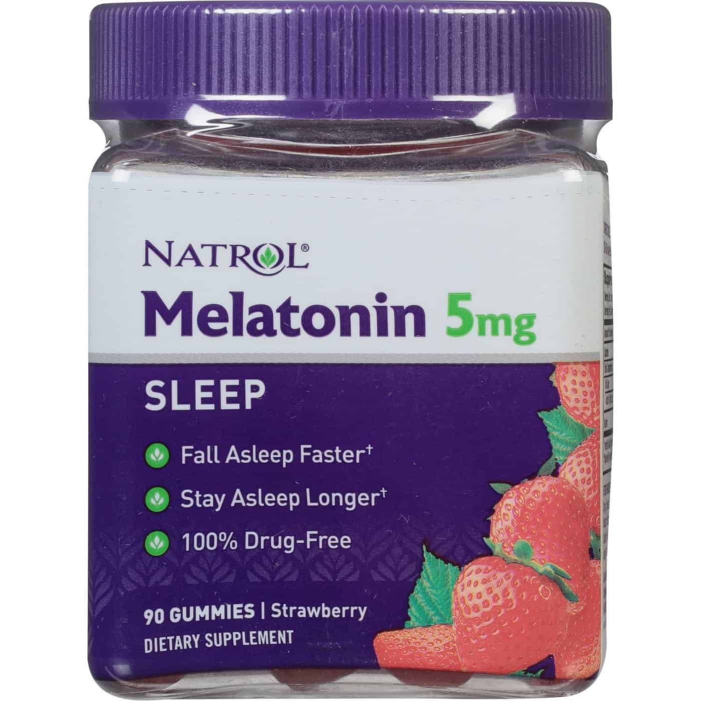 kẹo dẻo hỗ trợ giấc ngủ natrol melatonin 5mg