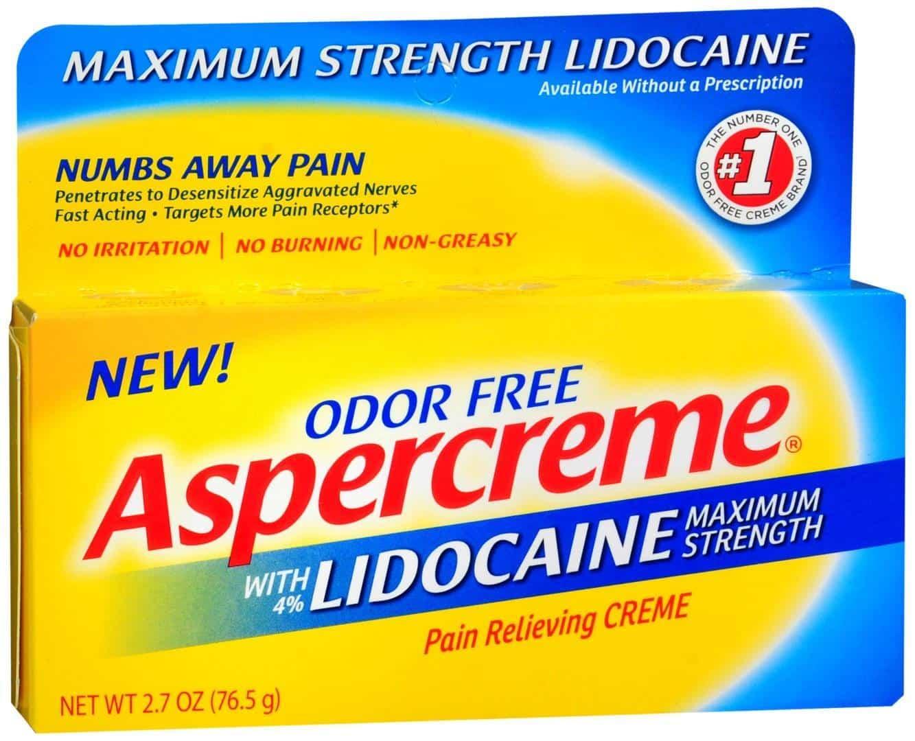 render Aspercreme® with Lidocaine